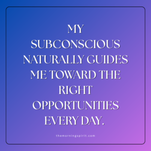 affirmations for subconscious mind