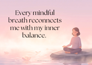 Mindfulness affirmation image