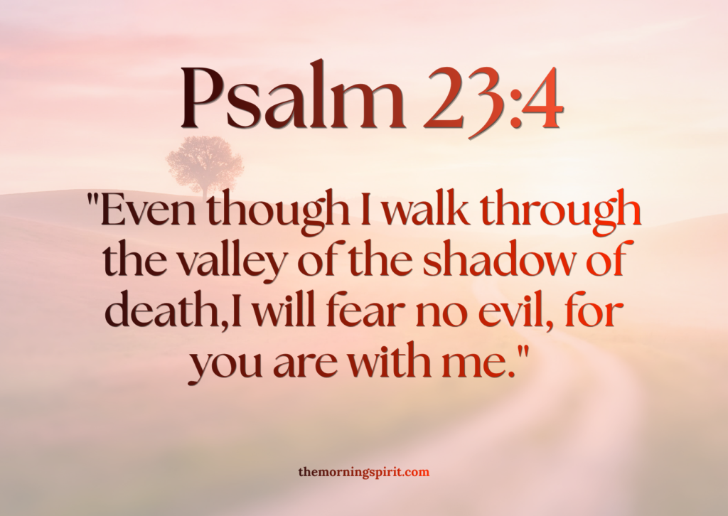 Psalm 23:4 bible verse image