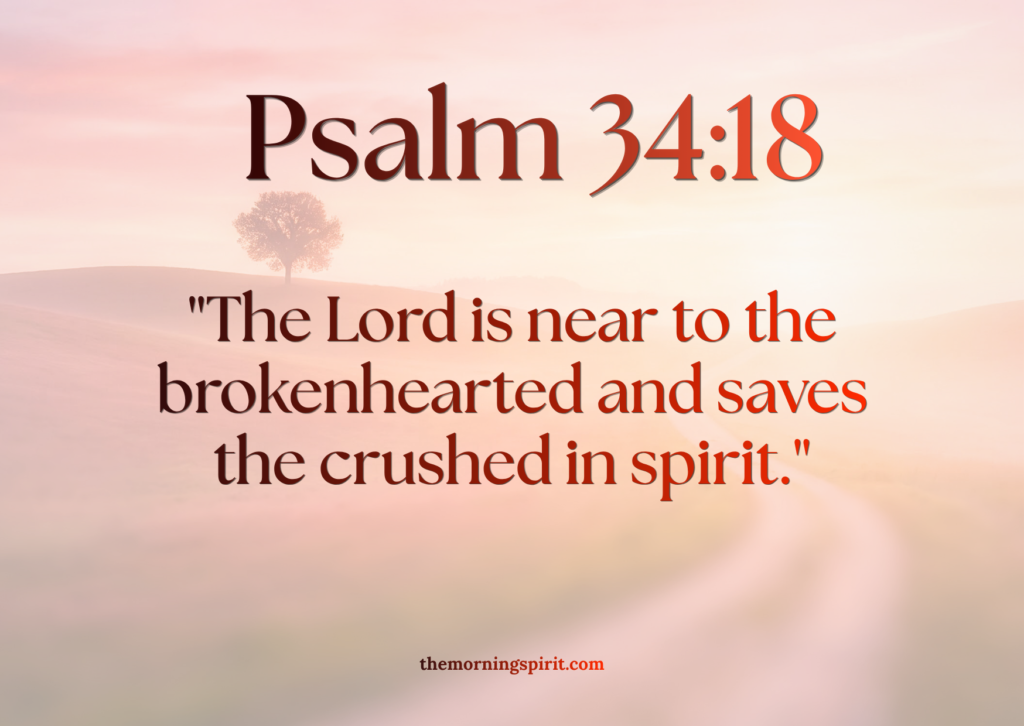 bible verse for Encouragement Psalm 34:18
