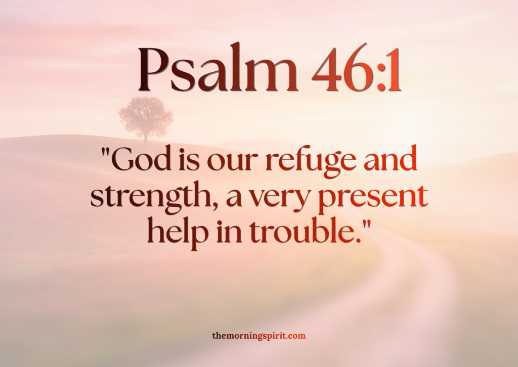 Psalm 46:1 bible verse for inspirational