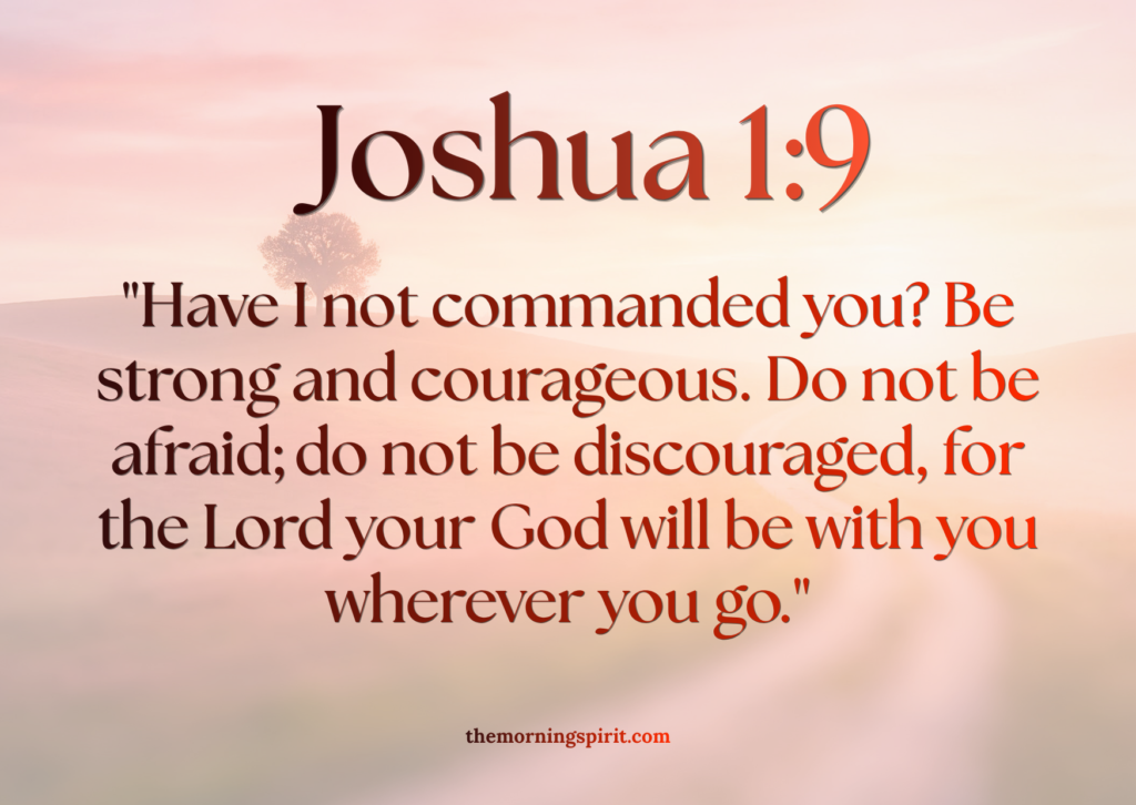joshua 1:9 bible verse of the day