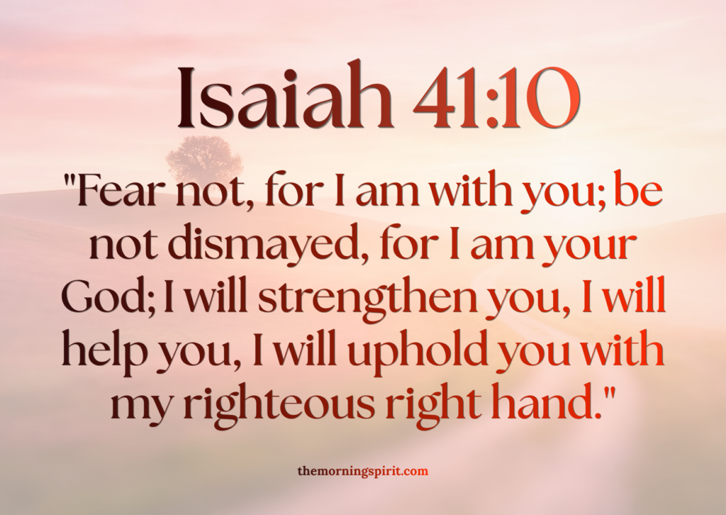 isaiah 41:10 daily bible verse