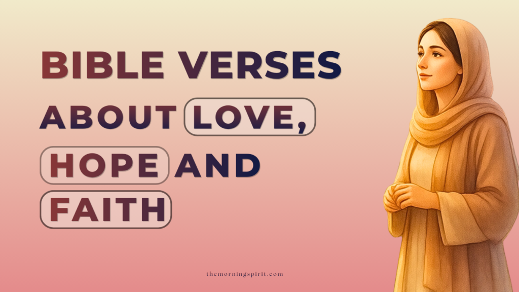Bible verses about love hope and faith